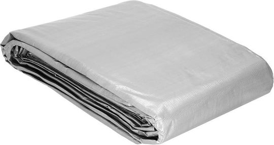 Στρογγυλός Αδιάβροχος Μουσαμάς 270gr/m² με Διάμετρο 6μ. Βαρέως Τύπου Γκρι