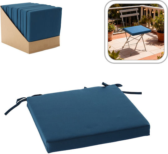 Perna Scaunului De Grădină Waterproof Albastră 40x40 cm