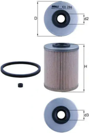 Filtru Original De Benzină Mahle Kx 206d