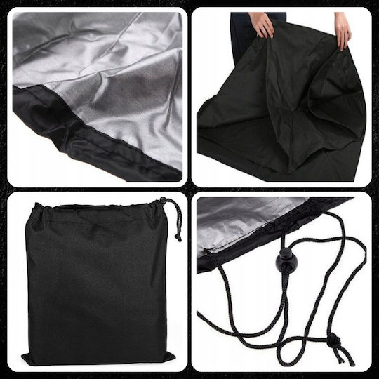 Husă Pentru Grătar Neagră din Oxford cu Protecție UV 117x61x145cm