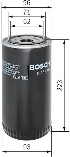 Bosch Oil Filter 0 451 104 015