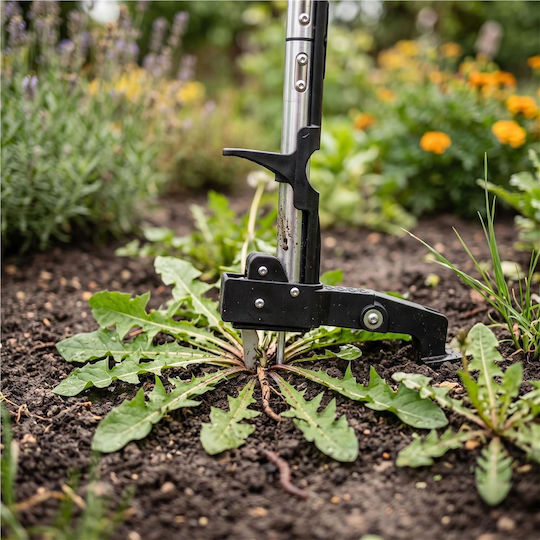 Manual Weed Extractor Root Removal Pedal Discharge Mechanism 99x29x8 Cm