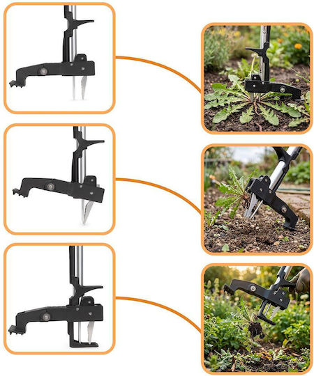 Manual Weed Extractor Root Removal Pedal Discharge Mechanism 99x29x8 Cm