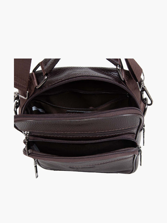 Herren Ledertasche Schulter / Crossbody Schwarz