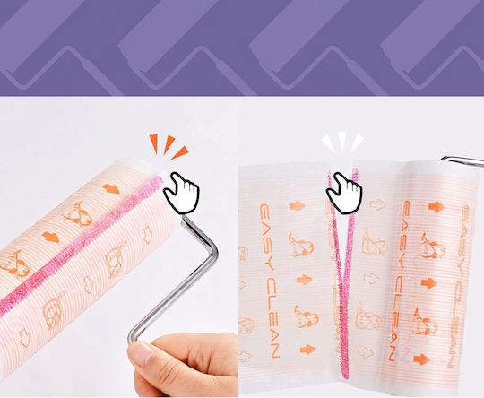 Roller Brush for Cleaning Clothes and Removing Hair 2 Rolls