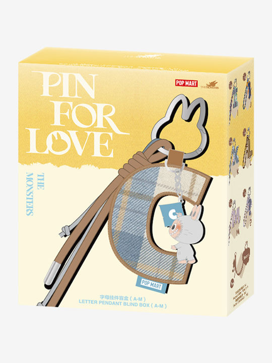 Keychain Pop Mart Monsters Pin Love Series Letter Blind Box A-m 1pc 1 Piece Random Selection