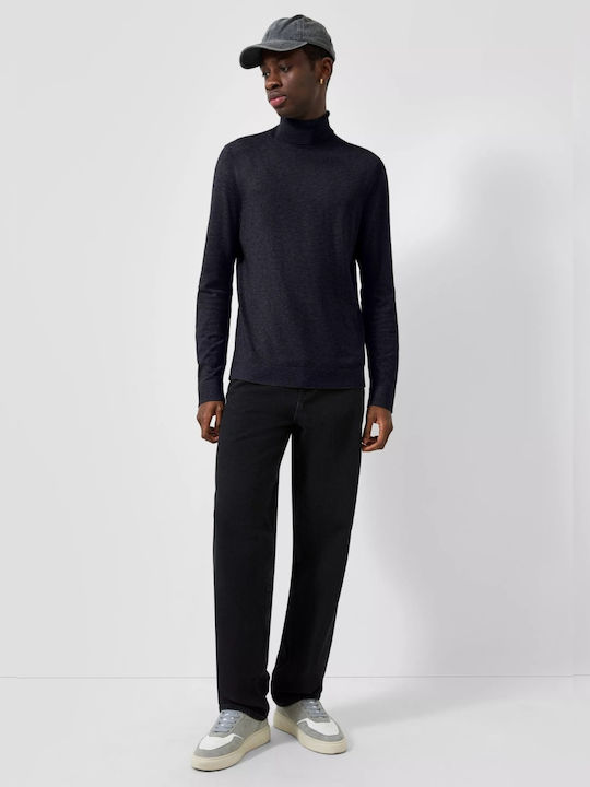 Herrenblusen Navy Blau Pullover