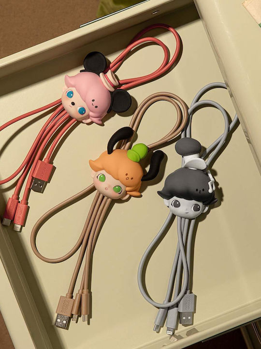 Pop Mart Dimoo World X Disney Series 2 In 1 Cable Blind Box 1pc Random Selection
