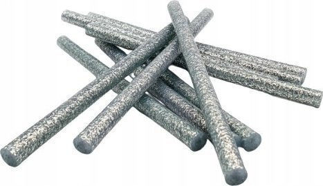 Brewis Silber Glitzer Craft Essstäbchen 11 Mm X 10 Cm 6 Stück