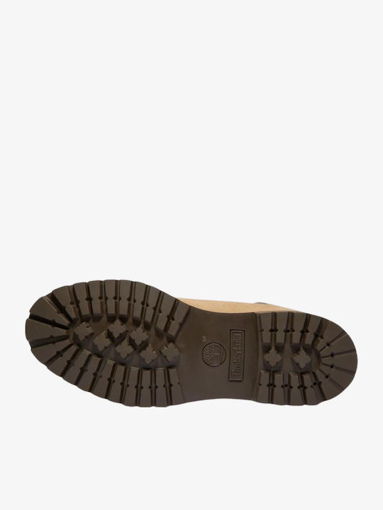 Premium 6-Inch Ghete Bărbați Din Piele Impermeabile Bej