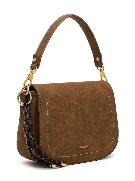 Malou Damenhandtasche Crossbody Schulter Wildleder Braun