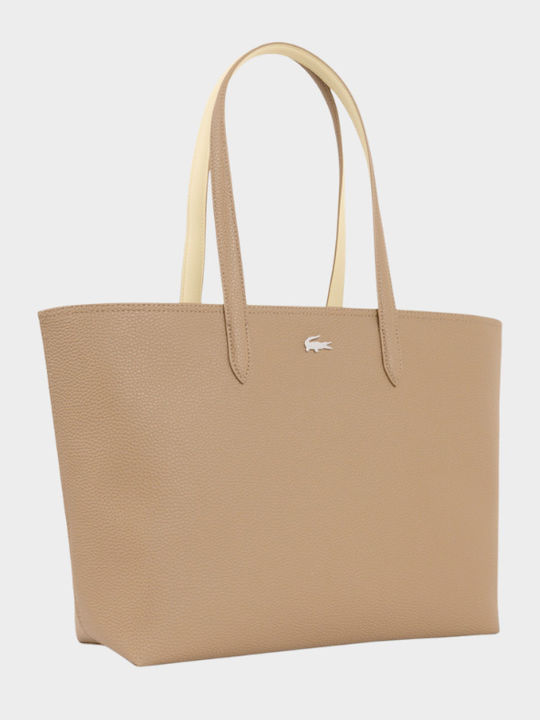 Damentasche Tote Beigefarbe