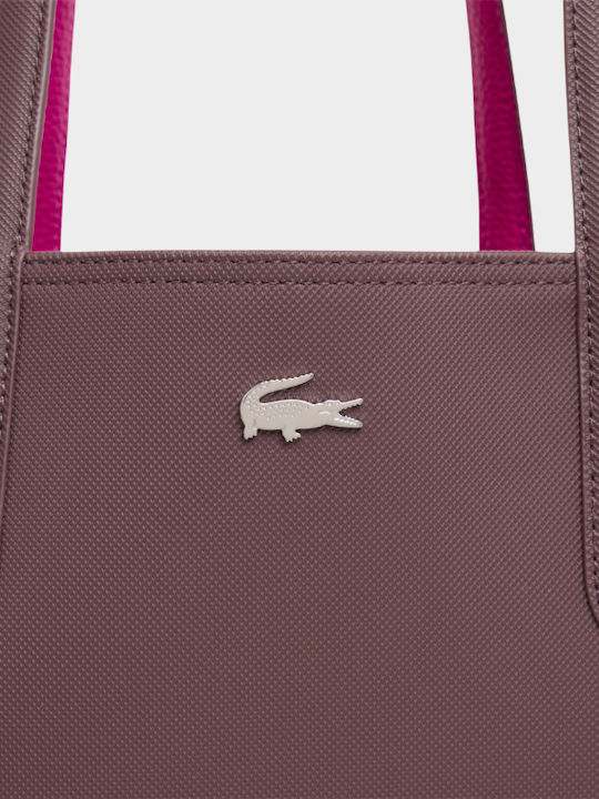 Damen Stoff Tote Tasche Krokodilmuster Braune
