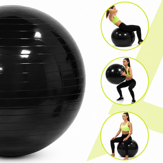 Μπάλα Pilates 1.1kg σε Μαύρο Χρώμα