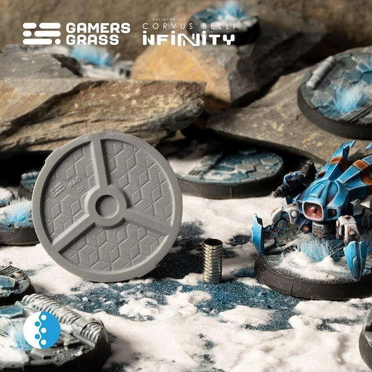 Gamers Grass Infinity Svalarheimas Outpost Rundbasis für Miniaturen 40mm 4 Stück