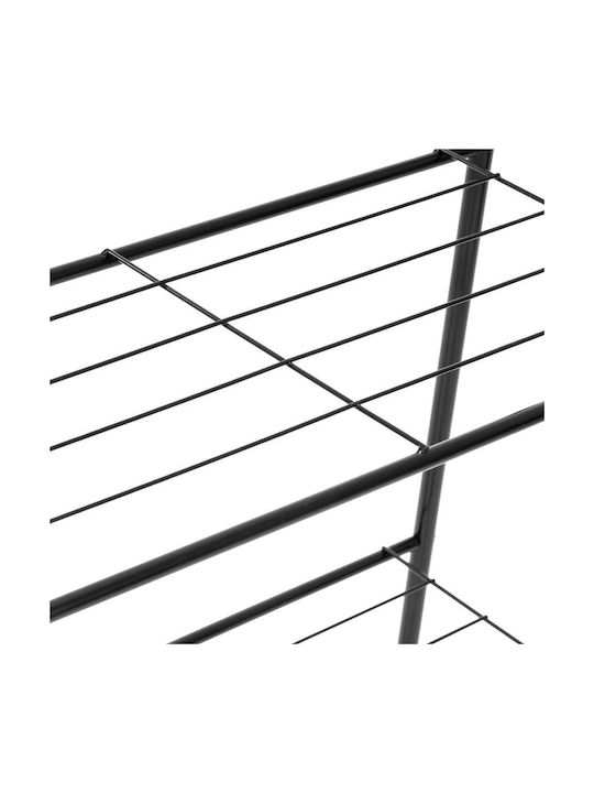 Cuier de podea din metal negru 60x34x150cm