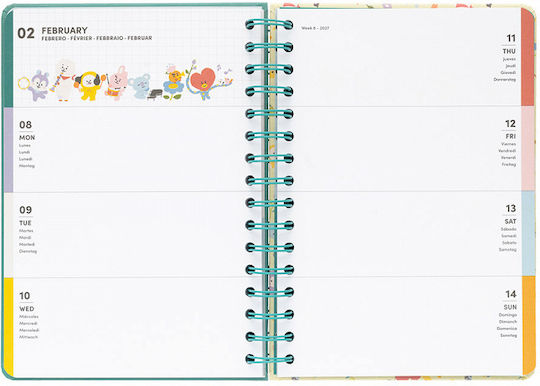 Grupo Erik Weekly Academic Agenda 2026/27 Spiral 15x21cm