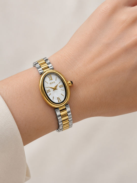Ieke Womens Battery Watch With Steel Bracelet