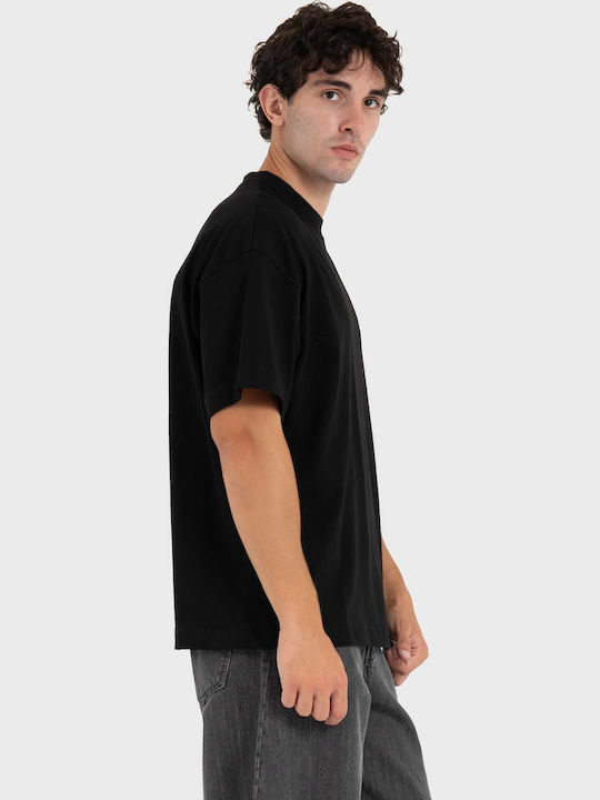 Herrenbluse Kurzarm Schwarz T-Shirts