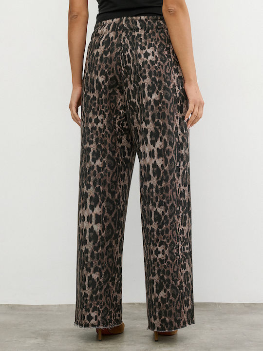 Women's Fabric Trousers Brown