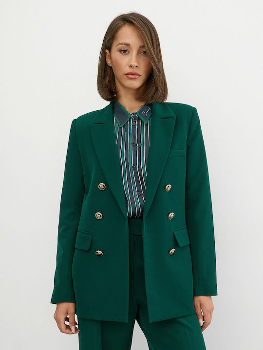 Women's Fabric Trousers Green
