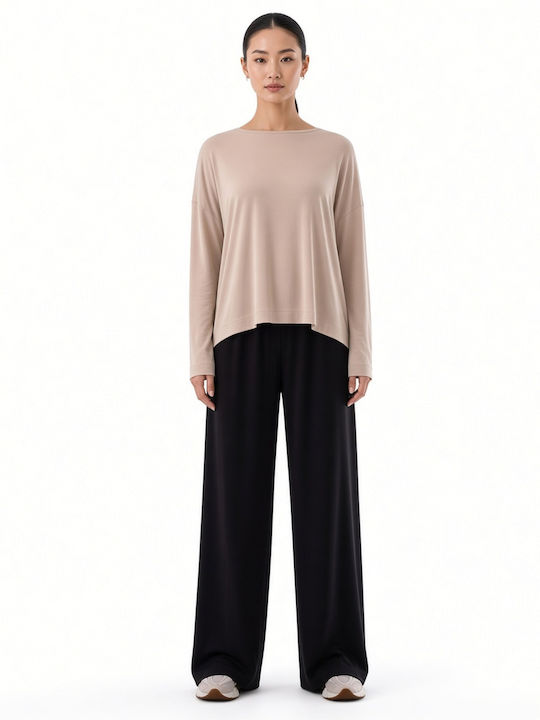 Women's High Rise Pantaloons in Straight Leg Black