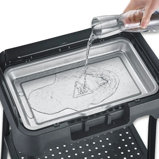 Severin Floor Standing Electric Aluminium Grill with Grooved Plate 2000W with Adjustable Thermostat 38x22cm