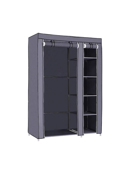 Feandrea Dulap Din Material Cu Fermoar Și Rafturi În Culoare Gri 110x45x175cm Feandrea Dulap Din Material Cu Fermoar Și Rafturi În Culoare Gri 110x45x175cm