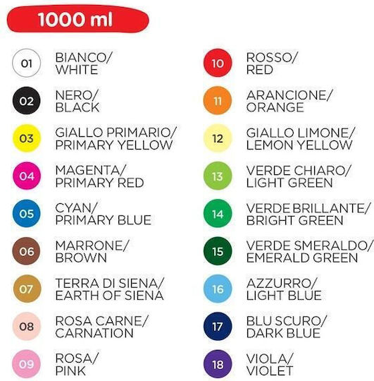 Carioca Temperafarben Dunkelblaue 1000ml