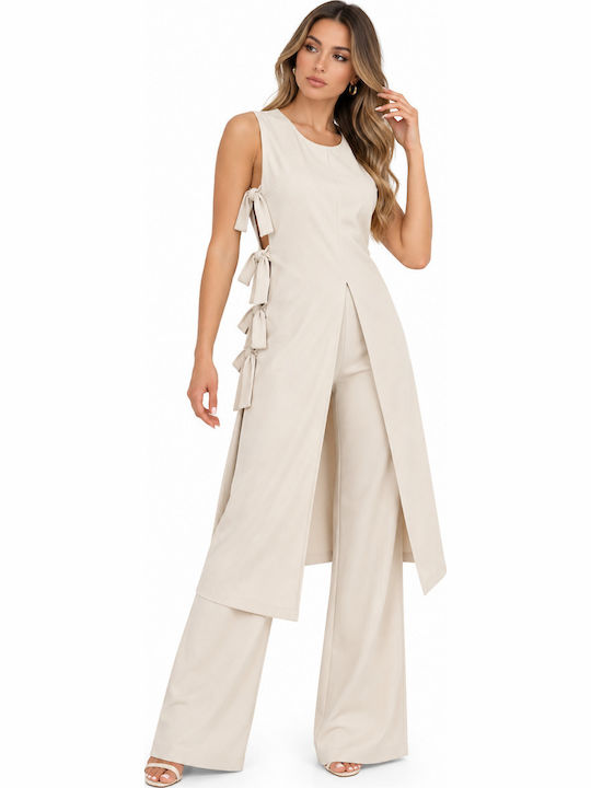 Damen Beige Set mit Hose