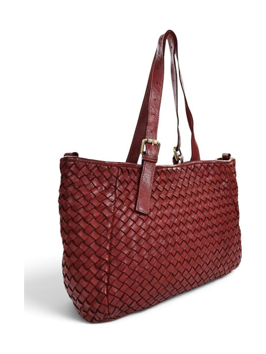 Geantă Dama Shopper Tricotată Roșie