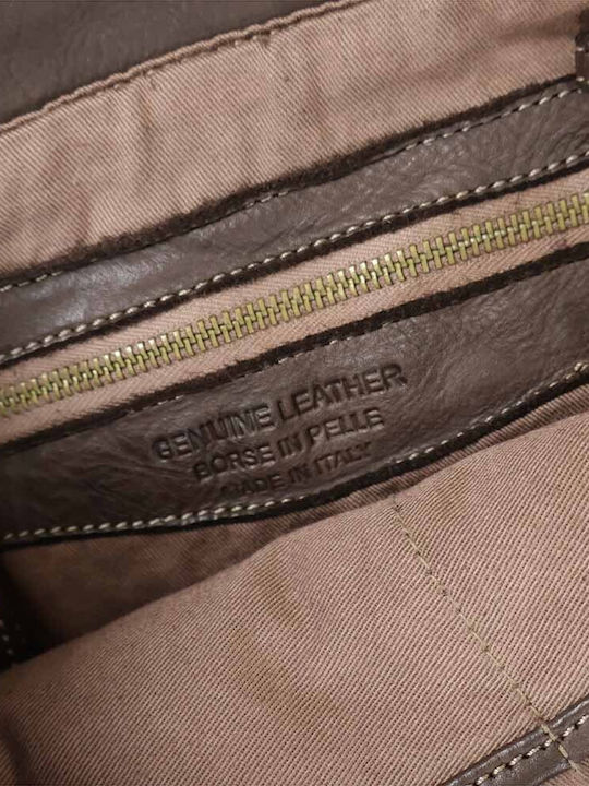 Πλεκτή Γυναικεία Shopper Τσάντα Καφέ
