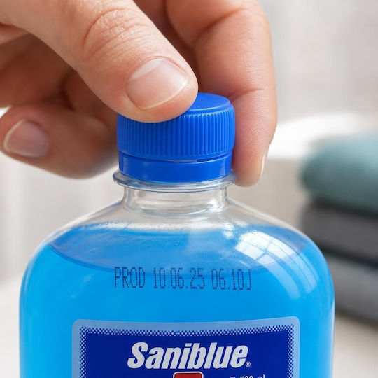 Saniblue Alcohol Sanitizer Lichid Antiseptic de Mâini 500ml