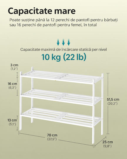 Organizator Pantofi din Bambus 70x25x51.5cm