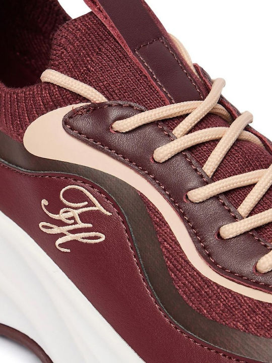 Women's Chunky Sneakers Burgundy
