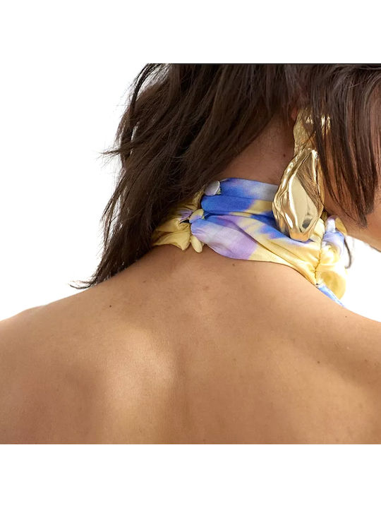 Summer Maxi Dress Yellow- Blue- Purple