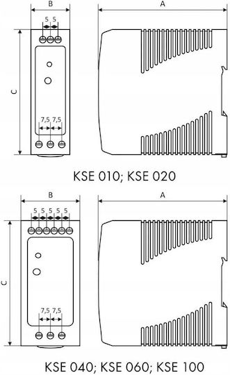 SilentiumPC LED-Netzteile IP20 Leistung 10W mit Ausgang 24V