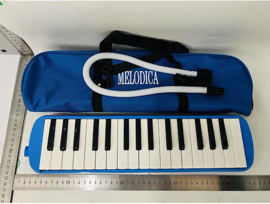 Melodika 32 Tasten Flippy Abs Anfänger 45 X 13 X 7 Cm Inklusive Koffer Bläser Blau