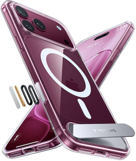Torras Ostand L1 Guardian Задна Корица 1.5mm Прозрачен iPhone 18 Pro Max / 17 Pro Max