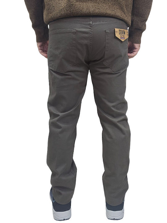 Men's Elastic Trousers Regular Fit Grey