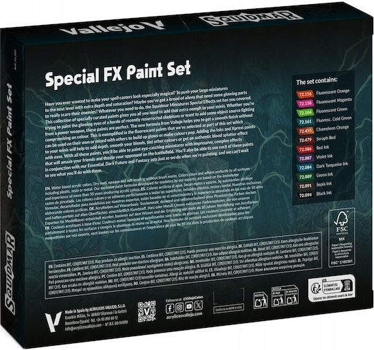 Acrylicos Vallejo Modellbau-Farben Set 18ml 12 Stück