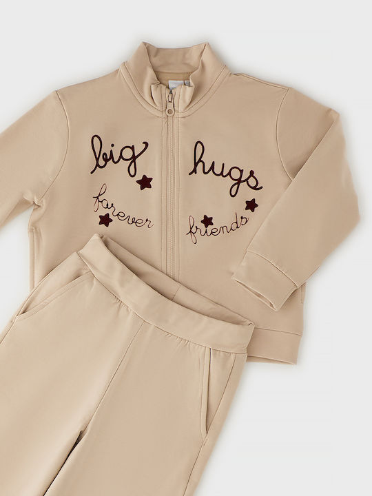 Kids Tracksuit Beige 2 Pieces