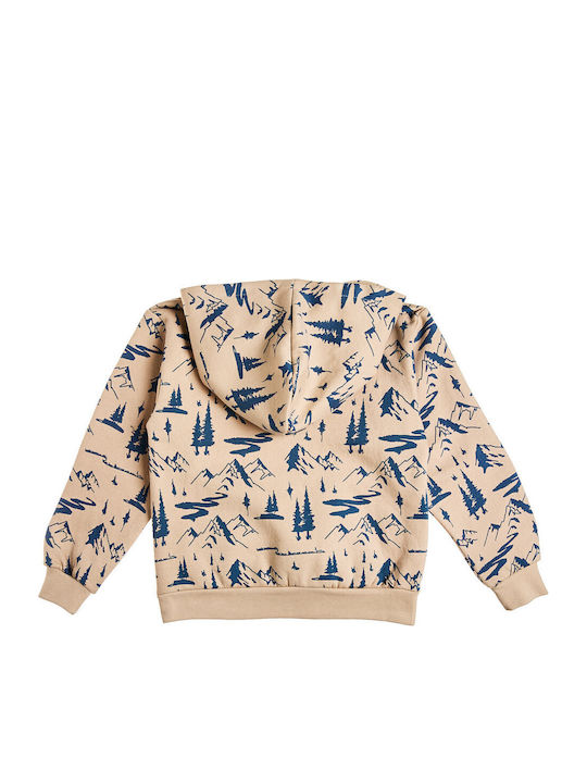 Kids Tracksuit Set With Top Beige