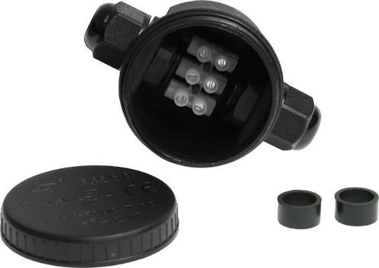 Plastrol Outdoor Junction Box Waterproof IP66 in Black
