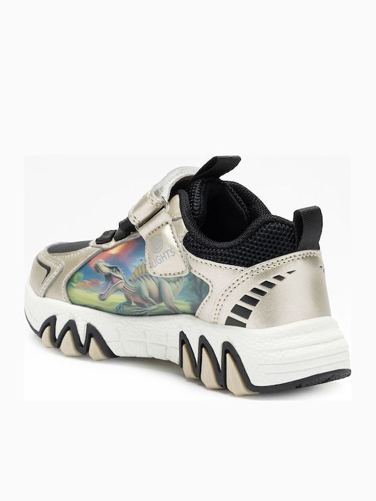 Kinder Sneaker mit Bügel- und Schleifenverschluss & Goldene Lichtern
