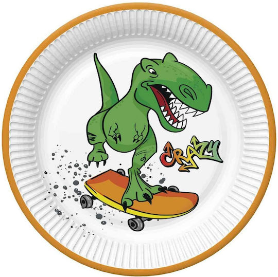 Set Plates Cups Napkins Dinosaur