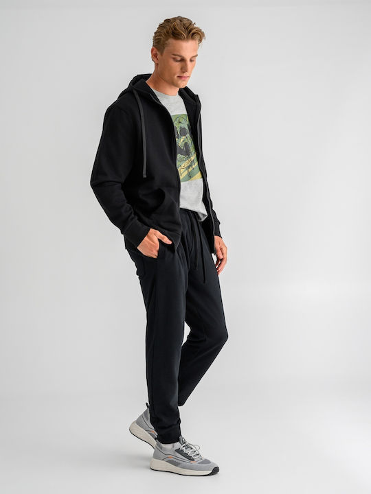 Sweatpants with Elastic Black