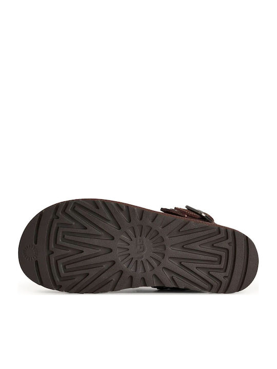 Goldenstar Wildleder Damen Hausschuhe Braune