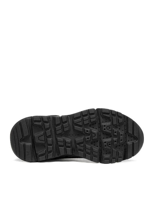 Flexyper Plus Abx Leder Kinderstiefel mit Schnürsenkeln Schwarz