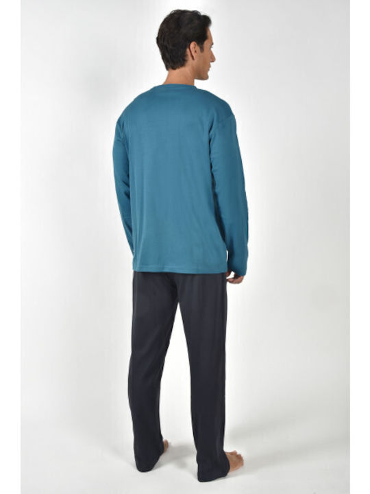 Guy Laroche Pijama de Iarnă pentru Bărbați Petrol GL-1.2087-226-Corsair Guy Laroche Pijama de Iarnă pentru Bărbați Petrol GL-1.2087-226-Corsair